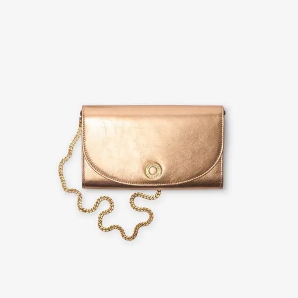 NWT BURBERRY Chain Strap Wallet - Trumpet